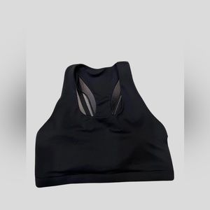 NWOT Fabletics Black Kessler Medium Impact Sports Bra size L